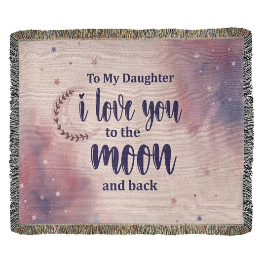 Moon Daughter Oversized Heirloom Woven Throw Blanket