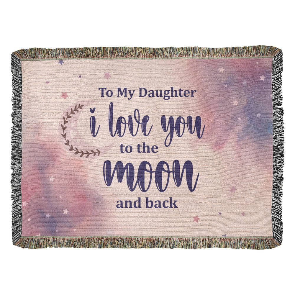 Moon Daughter Oversized Heirloom Woven Throw Blanket
