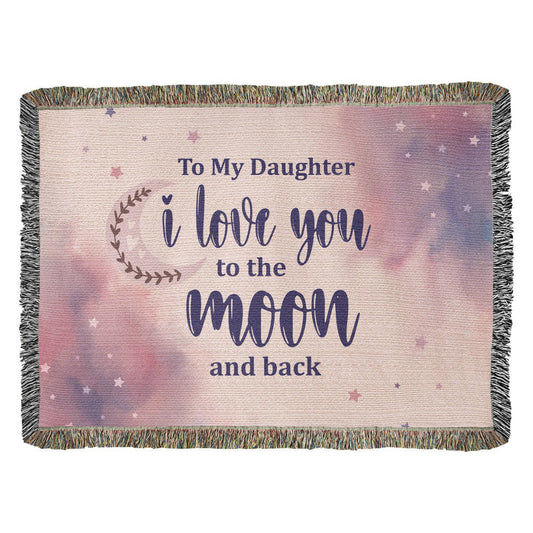Moon Daughter Oversized Heirloom Woven Throw Blanket