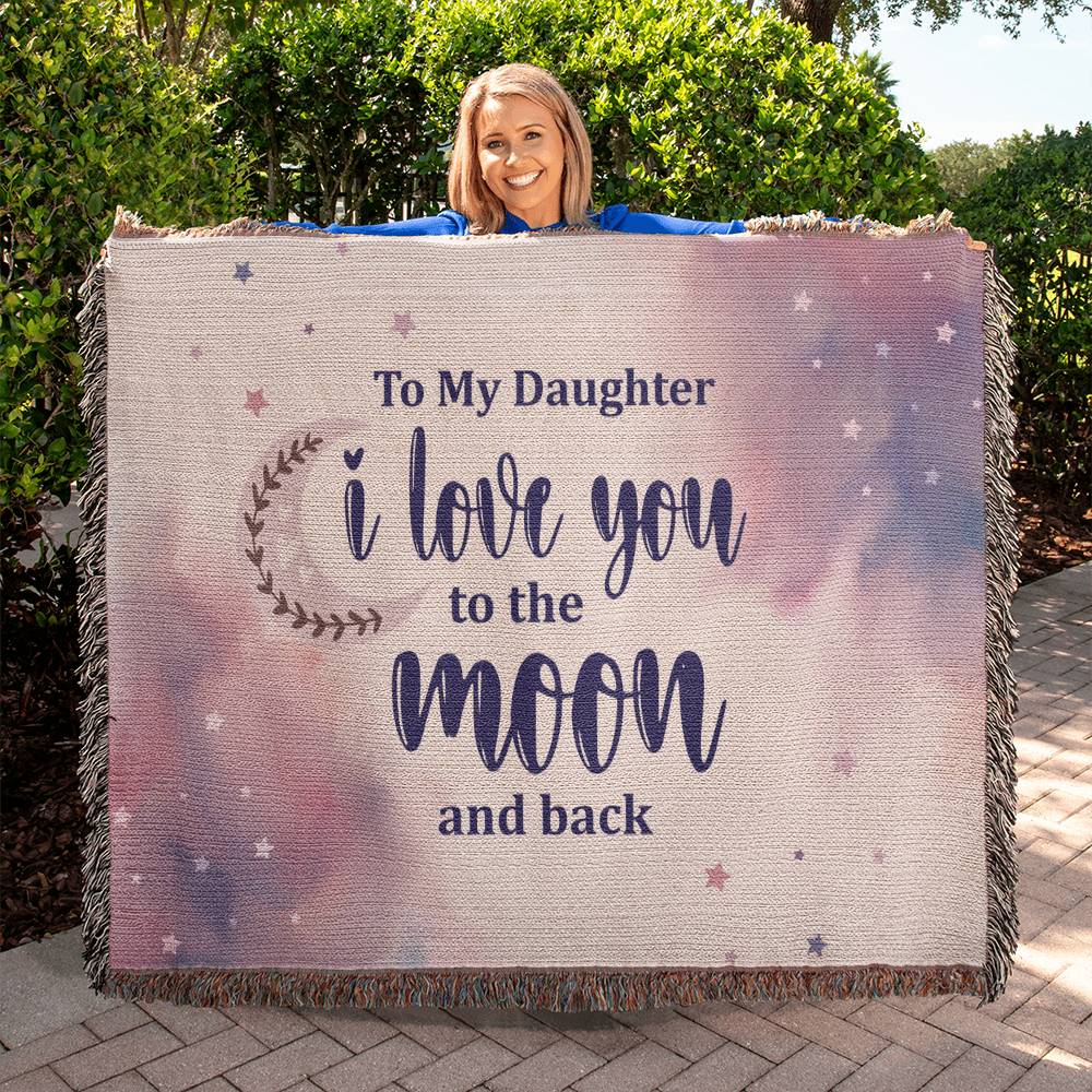 Moon Daughter Oversized Heirloom Woven Throw Blanket