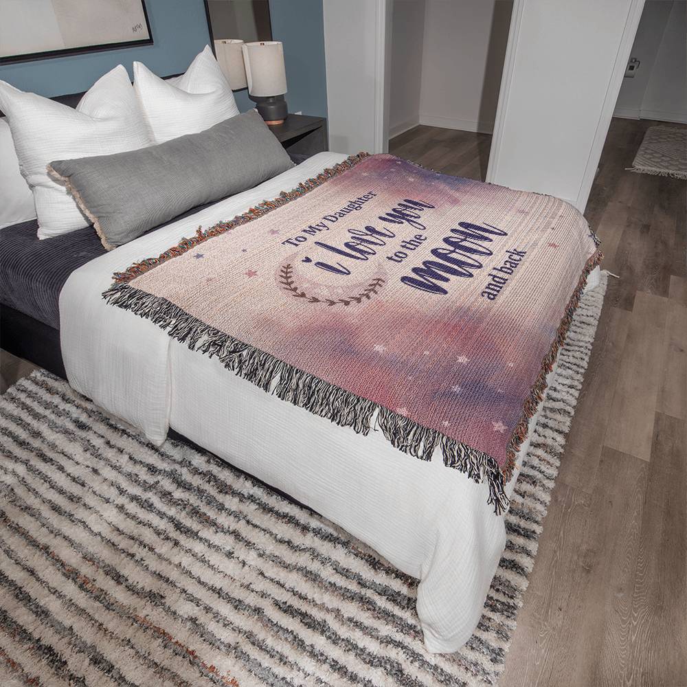 Moon Daughter Oversized Heirloom Woven Throw Blanket