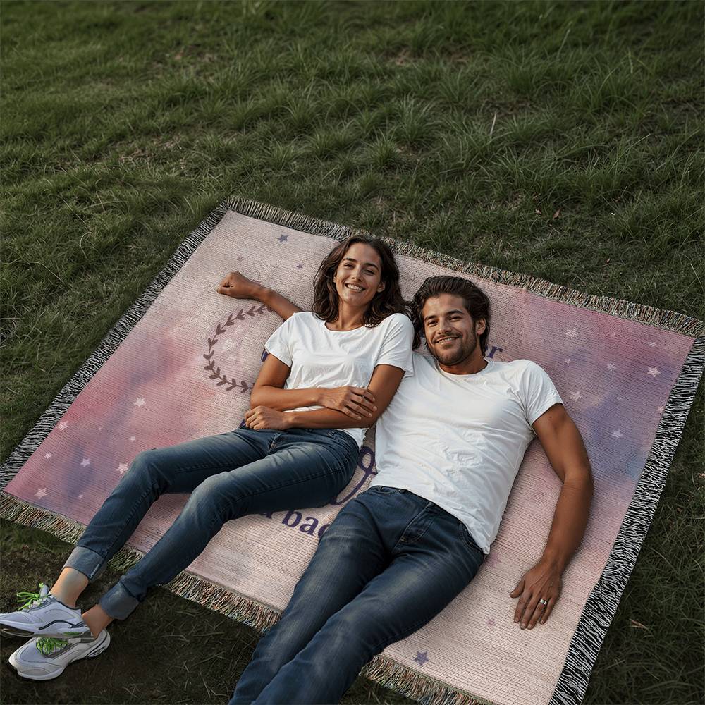 Moon Daughter Oversized Heirloom Woven Throw Blanket