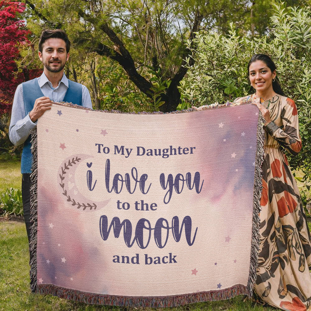 Moon Daughter Oversized Heirloom Woven Throw Blanket