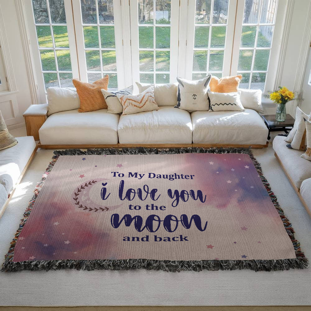 Moon Daughter Oversized Heirloom Woven Throw Blanket